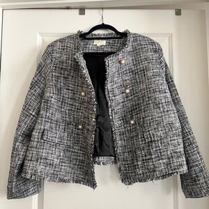 Black and white tweed Maeve blazer size 16W